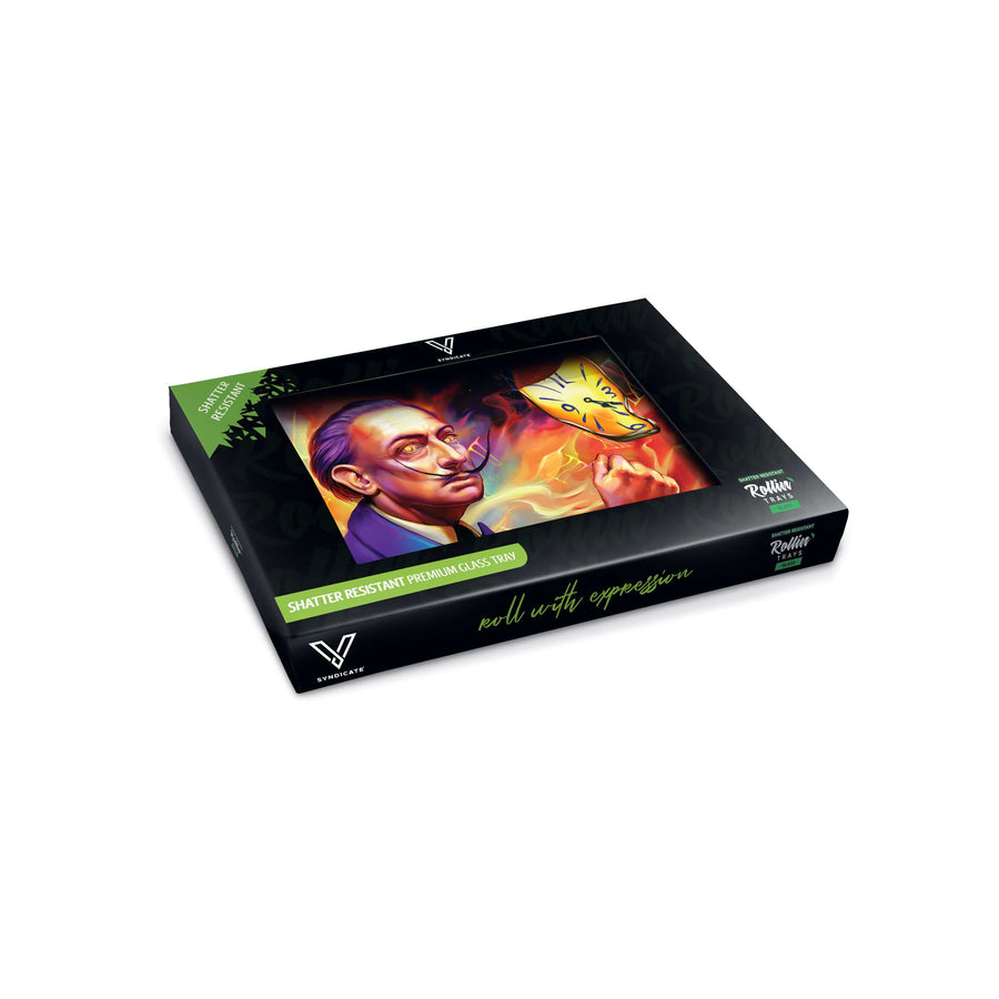 V Syndicate Glass Rollin' Tray Dalirious Glass Rollin' Tray