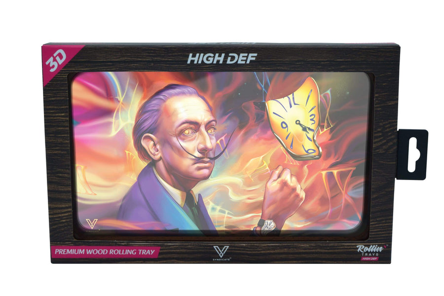 V Syndicate Rollin Trays Dalirious 3D High Def Wood Rollin' Tray