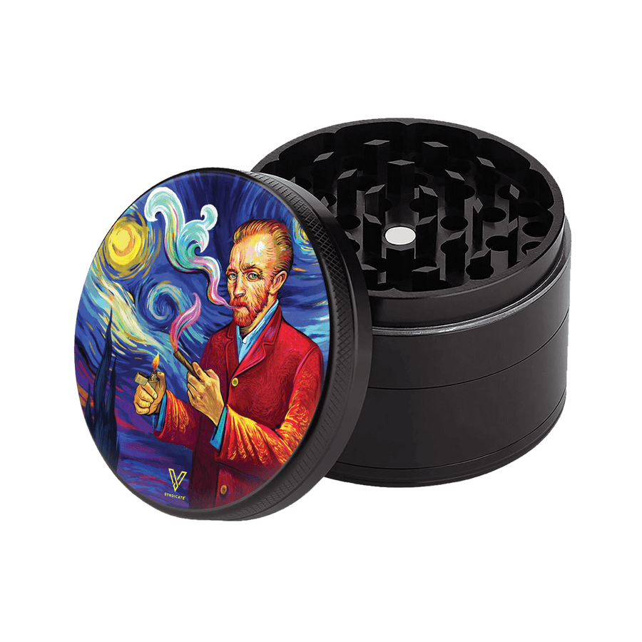 V Syndicate Smoky Night 4-Piece CleanCut Grinder (Nonstick)